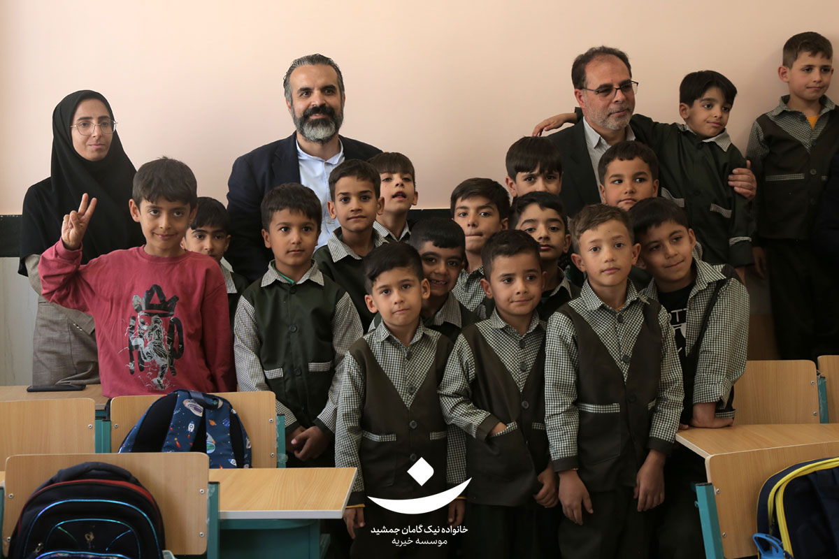 افتتاح مدرسه امید فردا موسسه نیک گامان در شهر اسفراین
