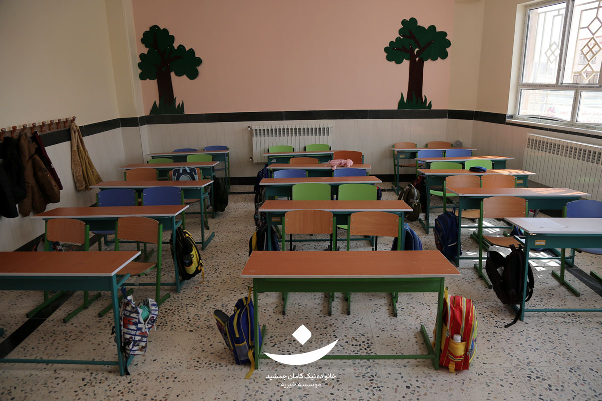 افتتاح مدرسه امید فردا موسسه نیک گامان در شهر اسفراین
